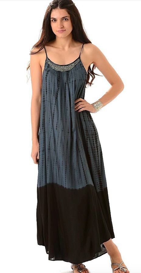 Raviya GYPSY SUMMER Beaded Tie Dye Maxi Dress Beach Cover-SOLD OUT!