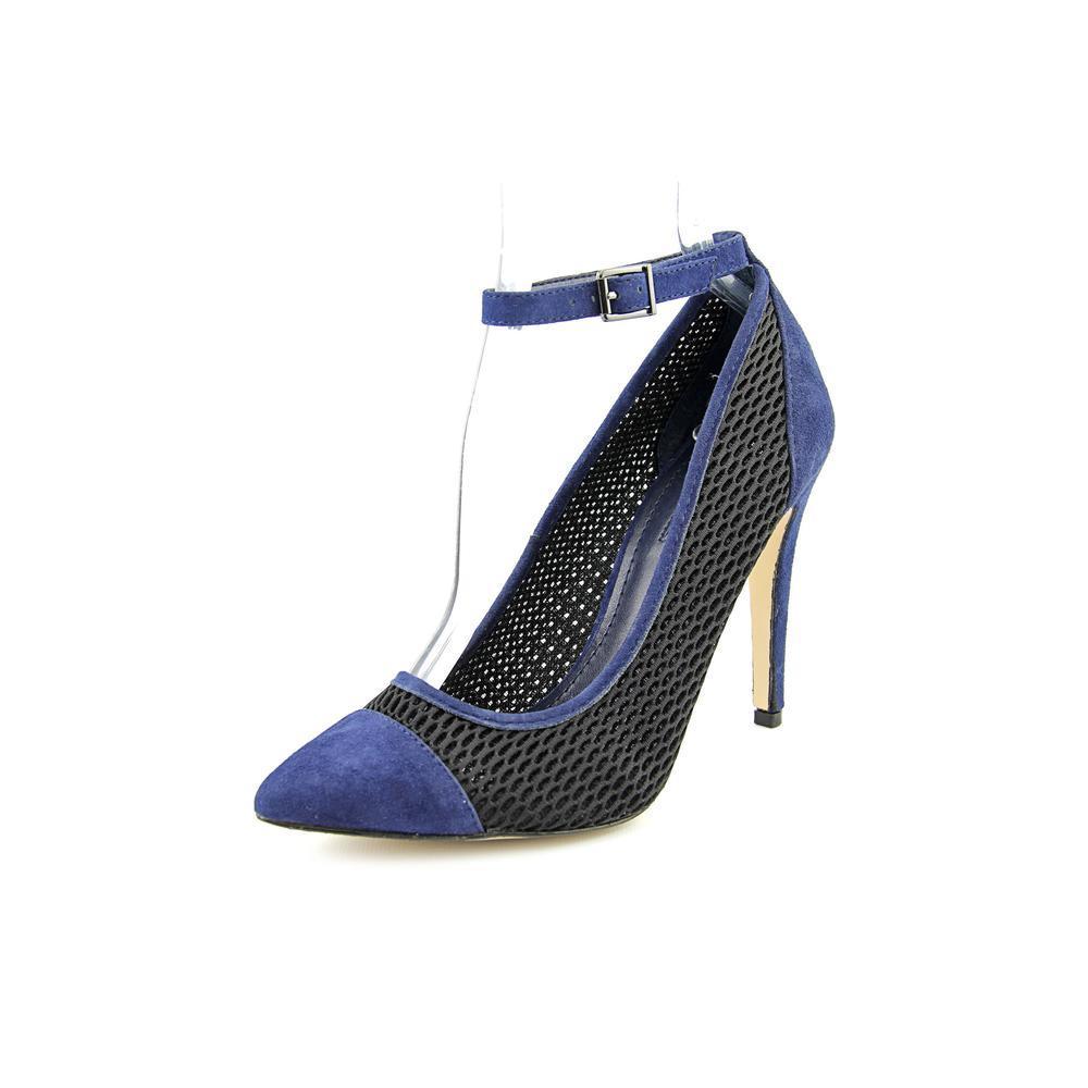BCBGeneration Pointed Toe Synthetic Heels-Blue Night/Blk